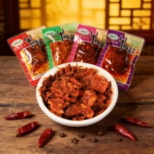 民茂牛板筋烧烤香辣红烧味5斤装重庆特产牛肉零食小吃满包邮