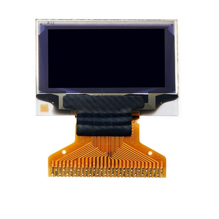 新款0.96寸OLED 128*64黄蓝双色SSD1315窄边30PIN焊接12864OLED屏