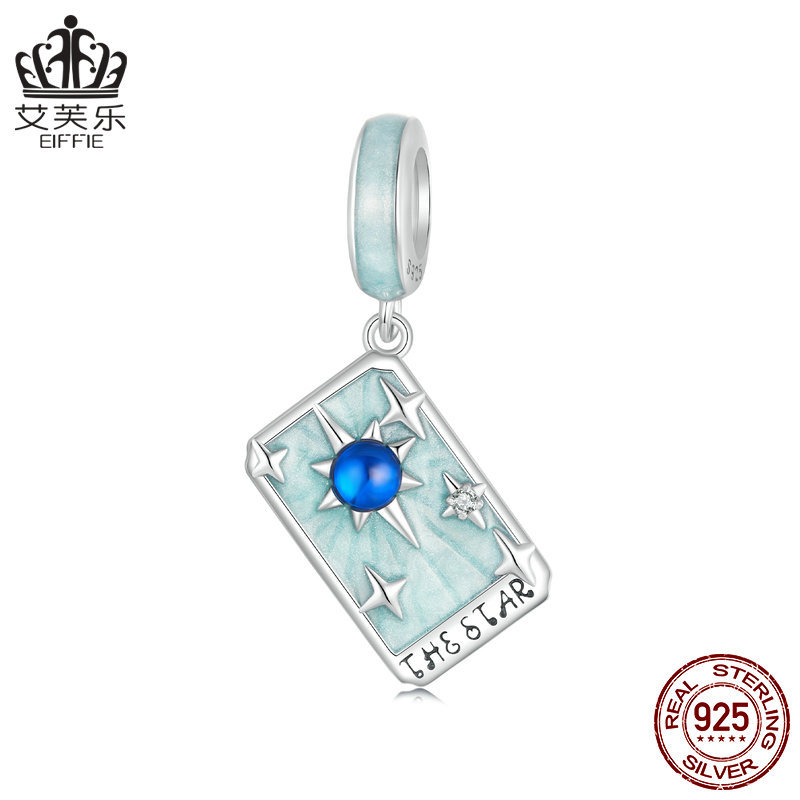 Aifle 人気の神秘的なタロットペンダント diy ブレスレットビーズ s925 スターリングシルバールースビーズジュエリーアクセサリー卸売