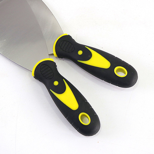 Stainless steel putty knife, carbon steel two-color handle putty knife, spreader, scraper, cleaning knife, paint tool