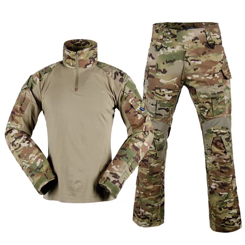 G3 Tactical Suit, Frog Suit Set, Camouflage Training Uniform with Knee Pads, Durable Workwear Camouflage Suit Set G3 Tactical Suit, Frog Suit Set, Camouflage Training Uniform with Knee Pads, Durable Workwear Camouflage Suit Set