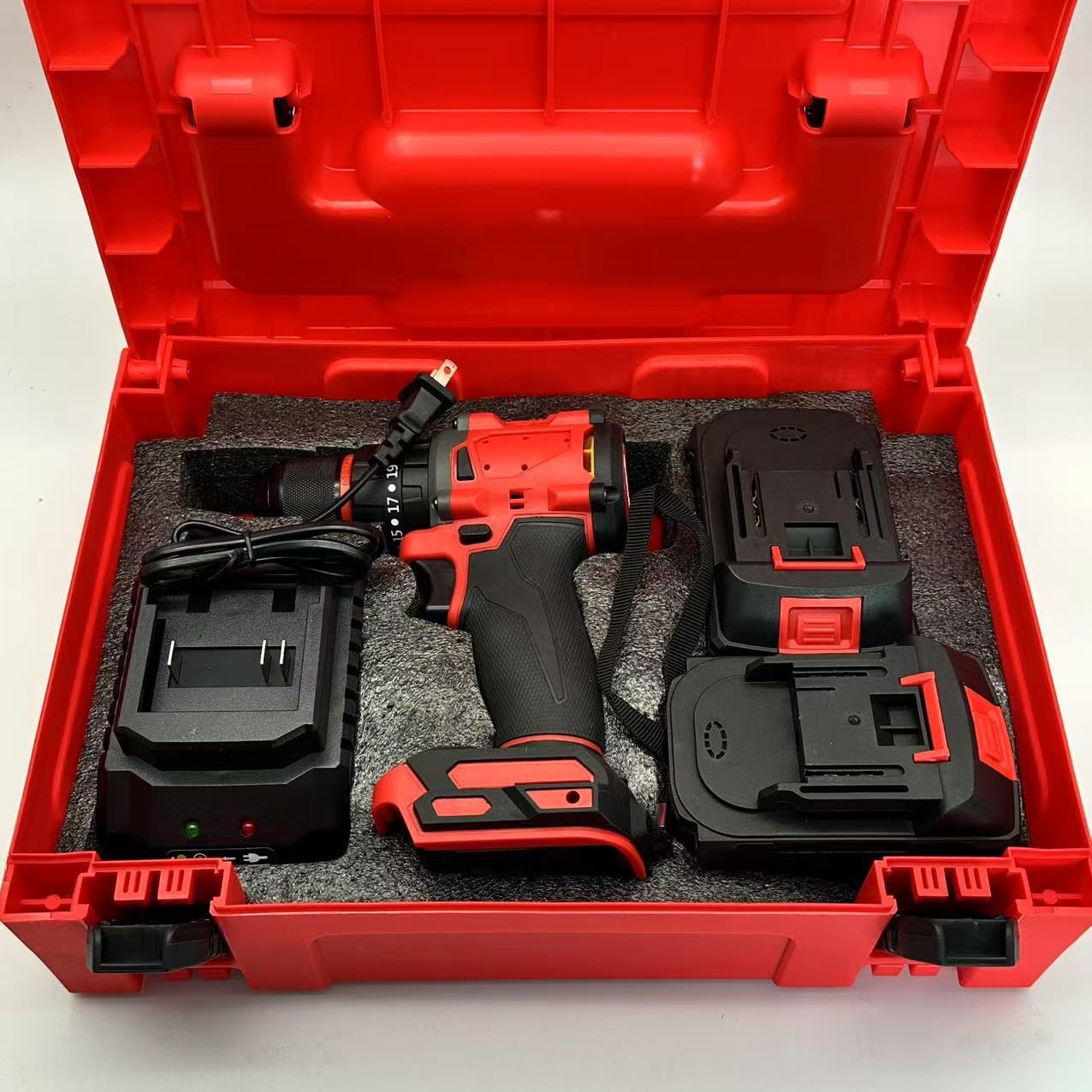 Taladro eléctrico sin escobillas Meiwoqi destornillador eléctrico recargable para el hogar con fábrica de taladro manual de impacto al por mayor transfronterizo