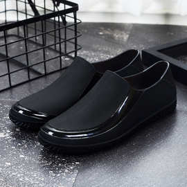 雨鞋男士低帮时尚平底轻便防水防滑厨房厨师工作保暖水鞋
