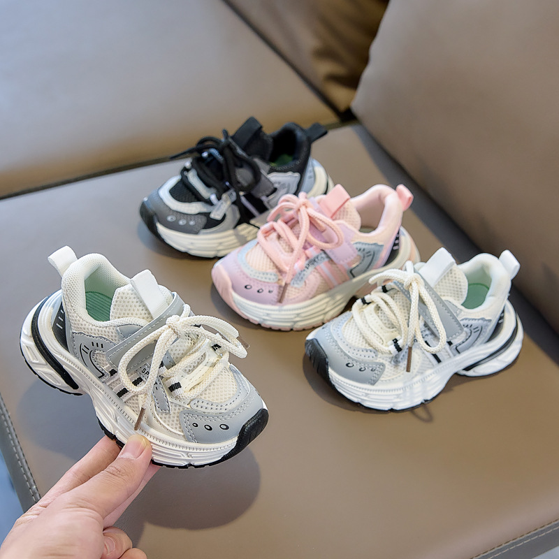 2026 primavera nuevos zapatos infantiles zapatos deportivos de malla transpirables bebés zapatos para correr zapatos de niños y niñas zapatos transfronterizos image 4