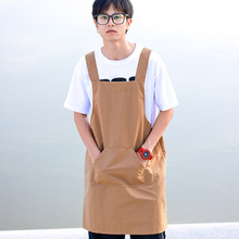 围裙印字餐饮专用咖啡师奶茶店烘培美术画画防水男士工作服女
