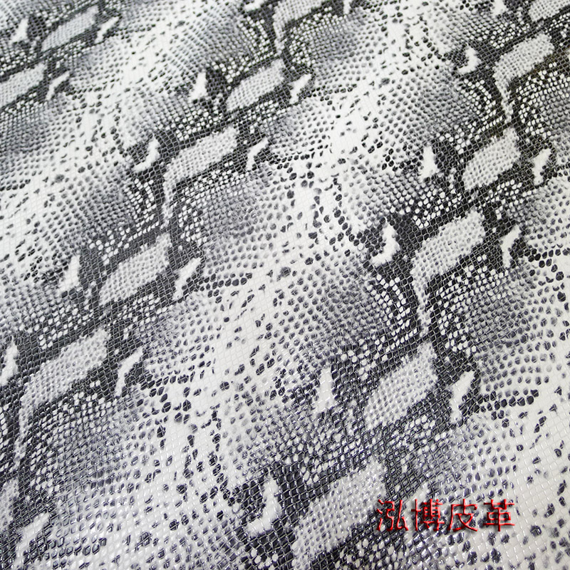 【小额批发二层蟒蛇纹】蟒蛇纹真皮面料  手袋箱包皮具真皮面料