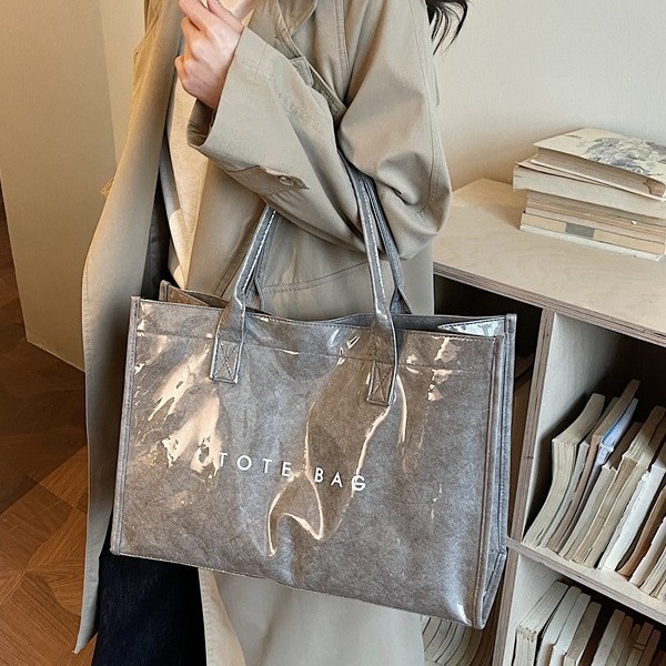 2026 Early Spring Effortless Casual Commuter Handbag Large Capacity Stylish Simple Waterproof Shoulder Tote Bag - Thumbnail 4