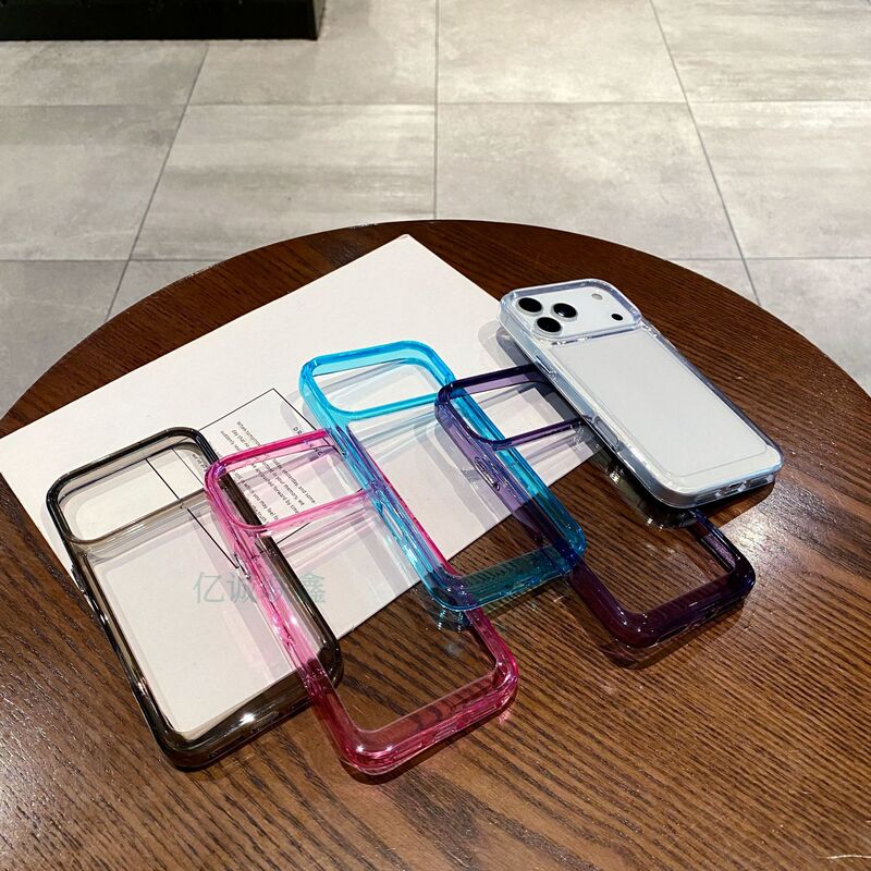 Suitable for Apple 17Air High-Transparency Space Shell Iphone16/15Promax Simple Anti-Fall 12 Mobile Phone Protective Case Suitable for Apple 17Air High-Transparency Space Shell Iphone16/15Promax Simple Anti-Fall 12 Mobile Phone Protective Case