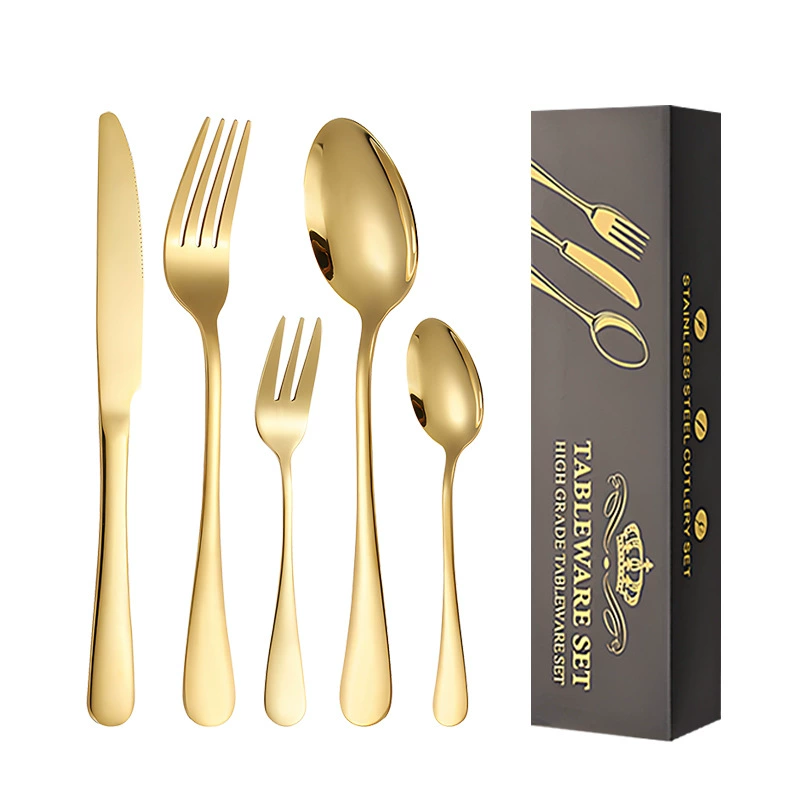 Tableware stainless steel, set, (Cross-border trading), 24 pieces
