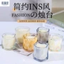 加厚家居简约透明蜡烛杯