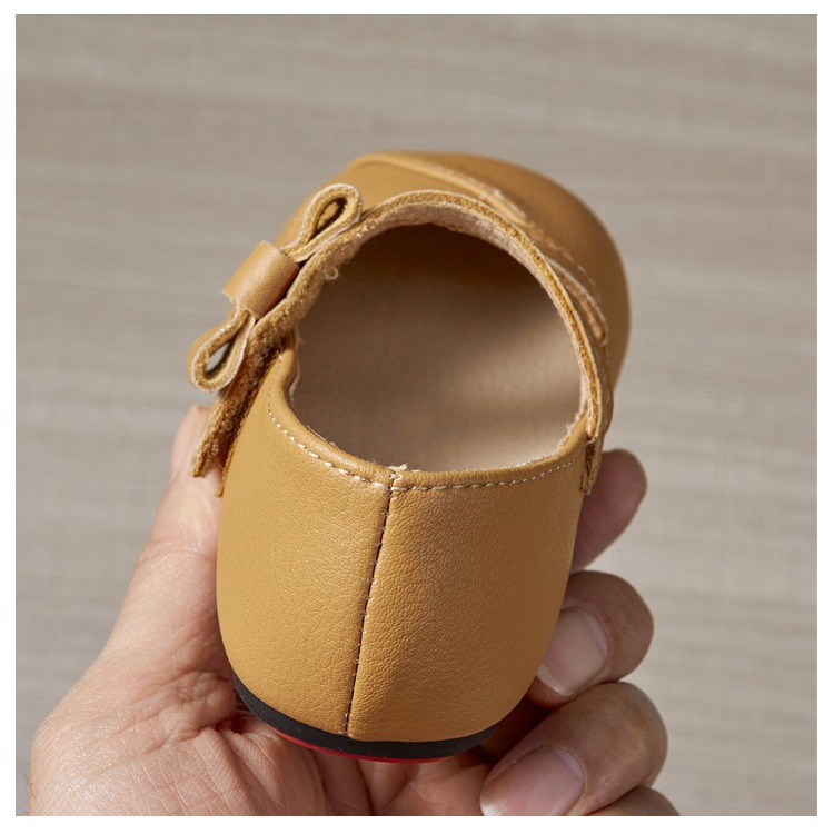 Chaussures de princesse pour bébés de 1 à 5 ans, petites chaussures en cuir respirantes à semelle souple, Velcro antidérapant, style coréen, printemps et automne_voghion.com