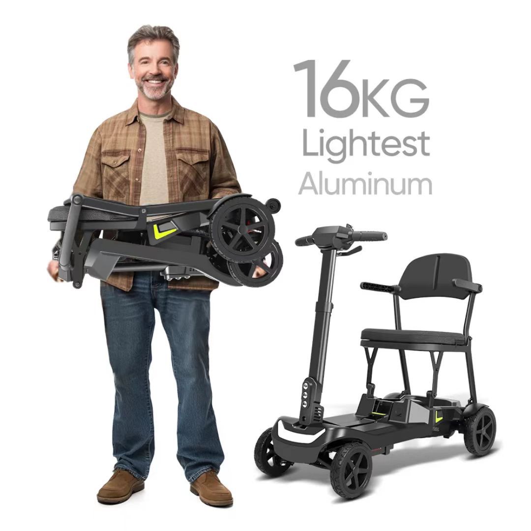 Lightweight Folding Aluminum Alloy Frame Electric Mobility Scooter for the Elderly
