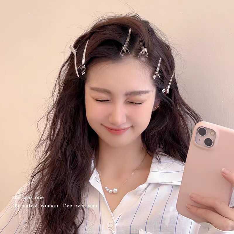 毛根ふわふわクリップ、跡のないヘアクリップ、前髪カモノハシポジショニングクリップ、メイクアップアーティストスタイリングクリップ、ヘアアクセサリー、ヘアクリップ|undefined