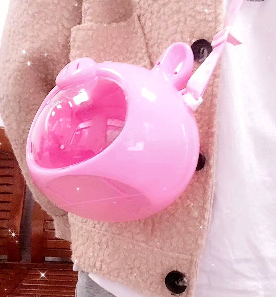 Bolsa de Transporte Portátil para Hámster de Plástico