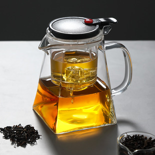 New floating cup high borosilicate filter teapot thickened glass tea set gift Cup wholesale printable LOGO