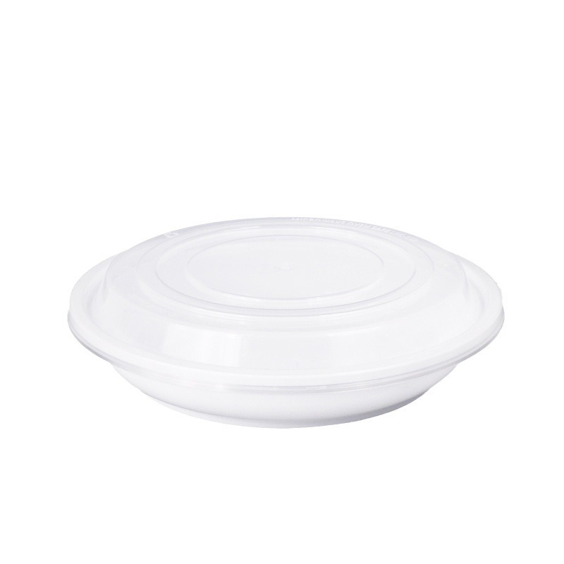 Caja de embalaje desechable, caja de comedor de grado alimenticio, caja de comedor de plástico PP gruesa, caja de comedor para llevar con cubierta, caja de bento comercial circular