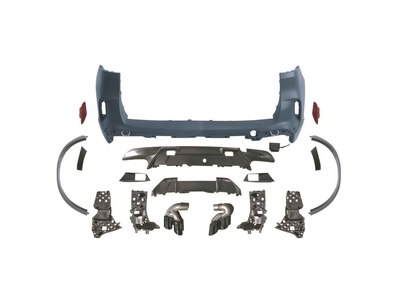 BMW – BMW X5 G05 Big Surrounded - g05-pre-facelift-x5m-rear-bumper