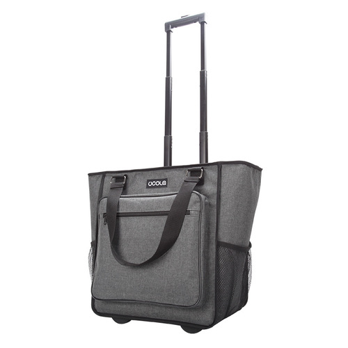 Insulation bag aluminum foil thickened cold insulation ice bag large capacity portable outdoor trolley insulation box wheel waterproof
