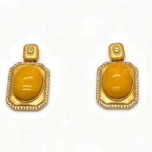 Инкрустация камня из воскового агата, качественная подвеска, 18mm, серебро 925 пробы