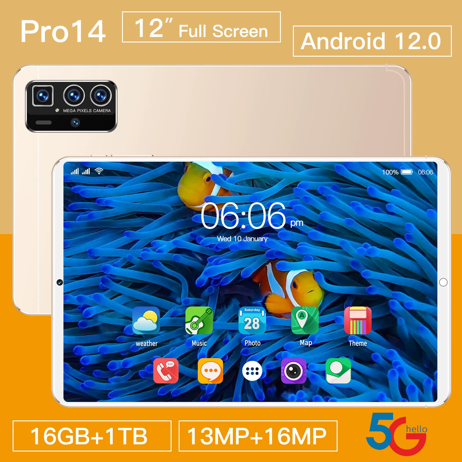 Планшетный умный ноутбук, pro14, Android