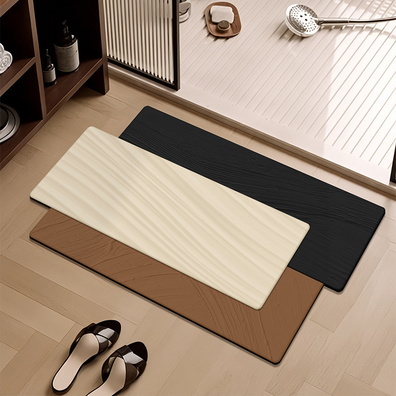 Creative and personalized irregular-shaped diatomite floor mat for home use in toilets and shower rooms, absorbent and non-slip, easy to maintain, in stock