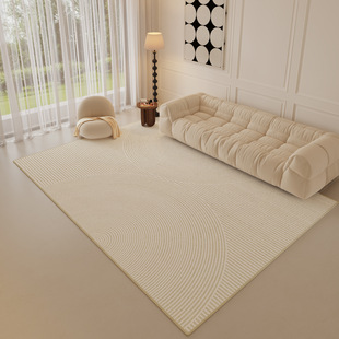 Casual Cream Style Carpet Living Room Home Bedside Blanket 2025 New Bedroom Carpet Fully Covered Tianjin Carpet Wholesale
