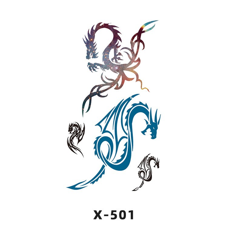 Arco de flor pequeña pegatinas de tatuaje fresco 3D dibujos animados transfronterizo Henna rosa impermeable texto en inglés pegatinas de tatuaje