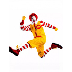 速卖通McDonald麦当劳叔叔Cos服化装舞会cosplay小丑角色迎宾服装