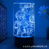 Night light, black touch Jujutsu Kaisen, LED table lamp, lantern for bed, 3D, remote control, 16 colors, Birthday gift