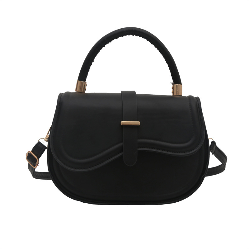 Bolsa de silla de colores caramelo 2024 primavera nueva moda de color sólido bolso de hombro inclinado