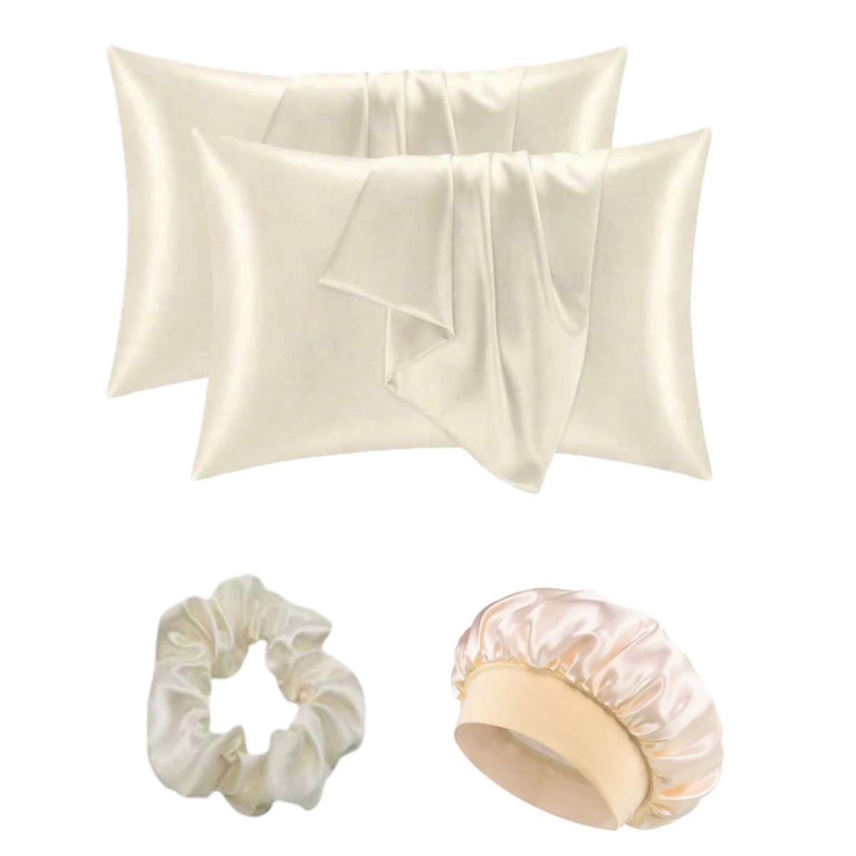 Comercio exterior transfronterizo sobre de color sólido imitación seda almohada funda de seda seda seda satin y piel almohada de sueño individual image 20