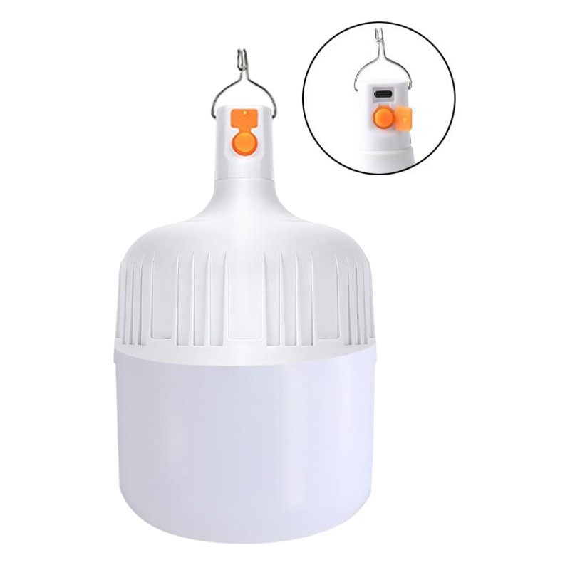 Bombilla de carga USB de almacenamiento de energía bombilla móvil inalámbrico LED puesto en el mercado nocturno puesto iluminación de emergencia para acampar al aire libre