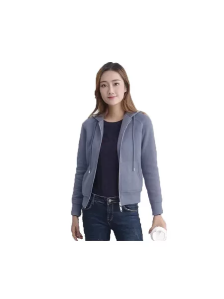Cross-Border High-Quality Women's Outerwear, British Style Hooded Sweatshirt Jacket, Full Zip Cardigan, All Tags Intact, in Stock