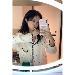 云朵棉纱布睡衣女春秋季长袖套装高级感ins韩版家居服可外穿