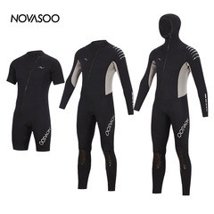 3mmワンピース帽子付きウェットスーツ男性サーフィン服水肺ウェットスーツ自由ダイビング母服防寒保温服