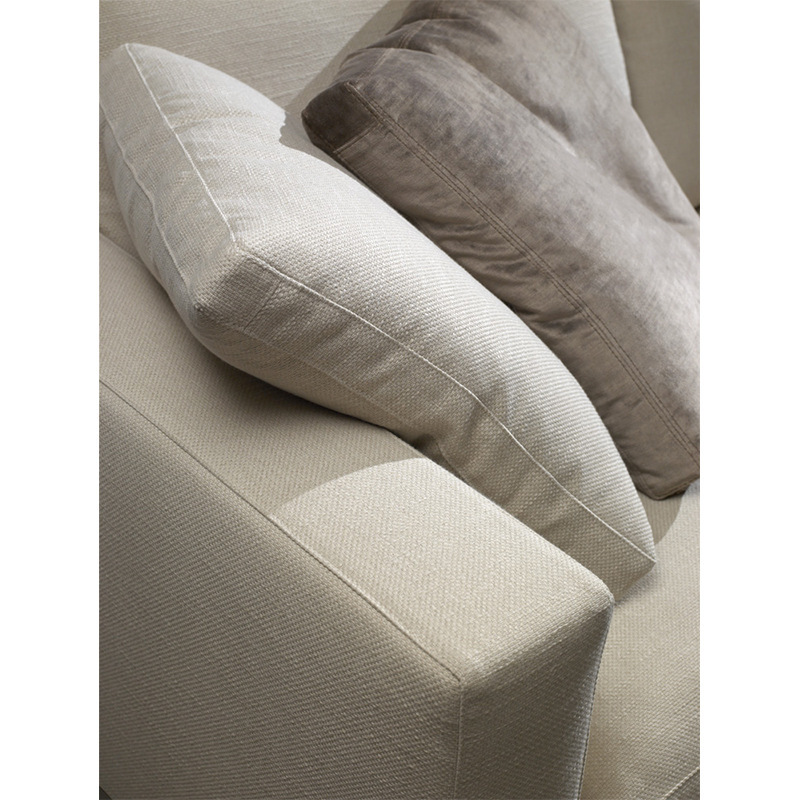 Yi Haixuan sofá de pluma de tres personas cómodo sofá de látex sofá de tela nórdico muebles de sala de estar de tamaño pequeño y medio