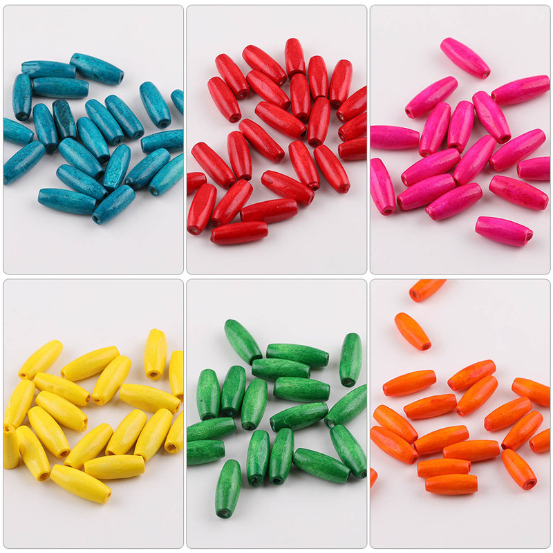 Retro New Chinoiserie Colorfulful Oval Long Wooden Beads DIY Handmade Door Curtain Clothing Accessories Materials Jewelry Accessories Retro New Chinoiserie Colorfulful Oval Long Wooden Beads DIY Handmade Door Curtain Clothing Accessories Materials Jewelry Accessories