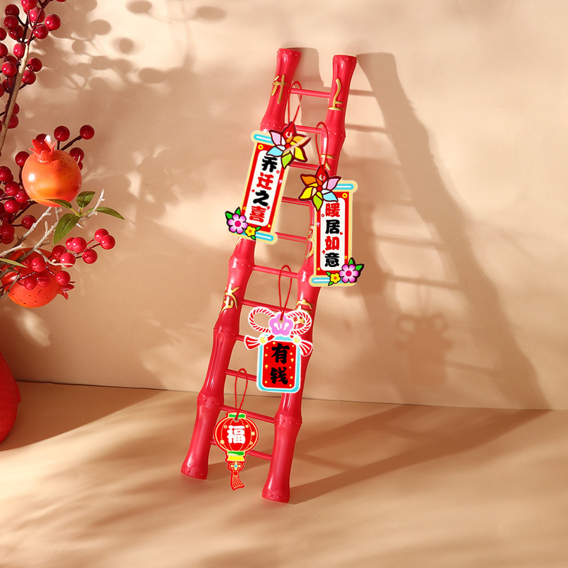 Nuevo hogar decoración ceremonia de mudanza nuevos artículos de mudanza decoración escalera paso a paso elevación ornamentos