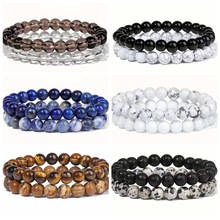 �W����Ȼʯ���b���8mm��ɽ��ʯ��������������ִ����Bracelet