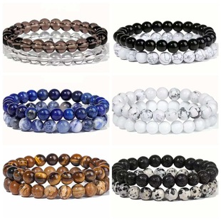 �W����Ȼʯ���b���8mm��ɽ��ʯ��������������ִ����Bracelet