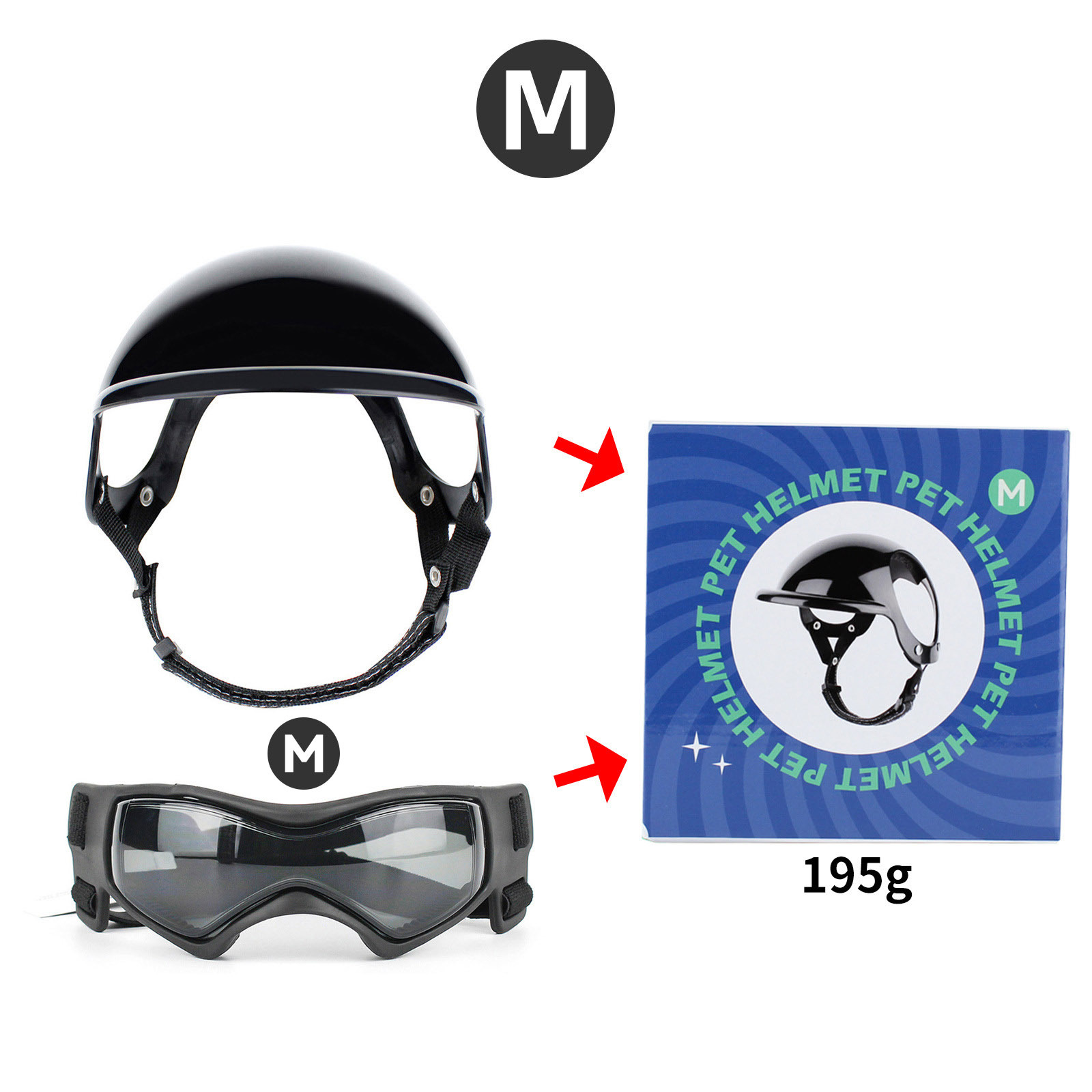 PET casco mascotas gafas a juego sombrero perro gato motocicleta casco de seguridad sombrero Accesorios Sombrero tocado