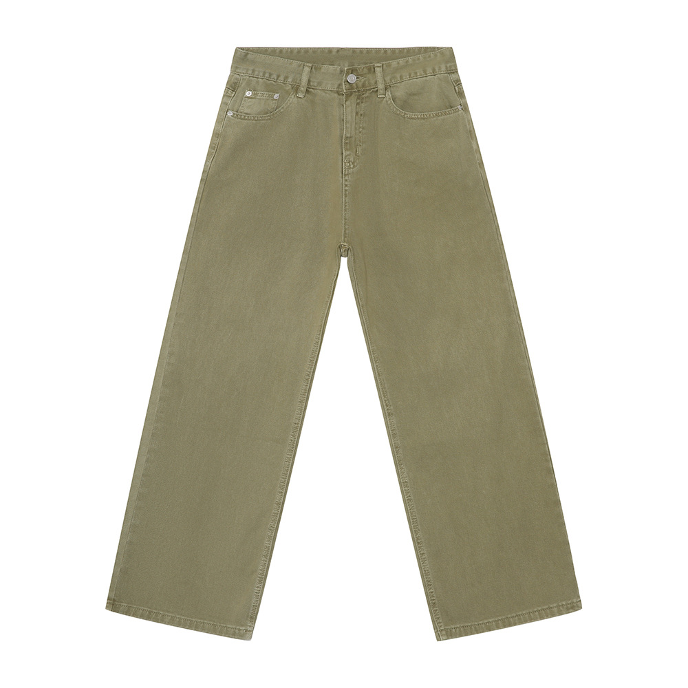 MTLCLOTHES Hombres| Nuevos productos de otoño básicos de color sólido simple cleanfit jeans casuales