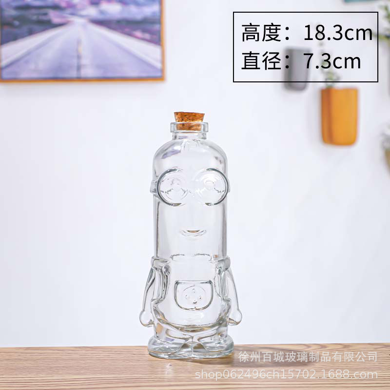 Envío gratuito creativo DIY botella de océano transparente botella de vidrio de corcho botella de deriva botella de arco iris deseando botella estrella material