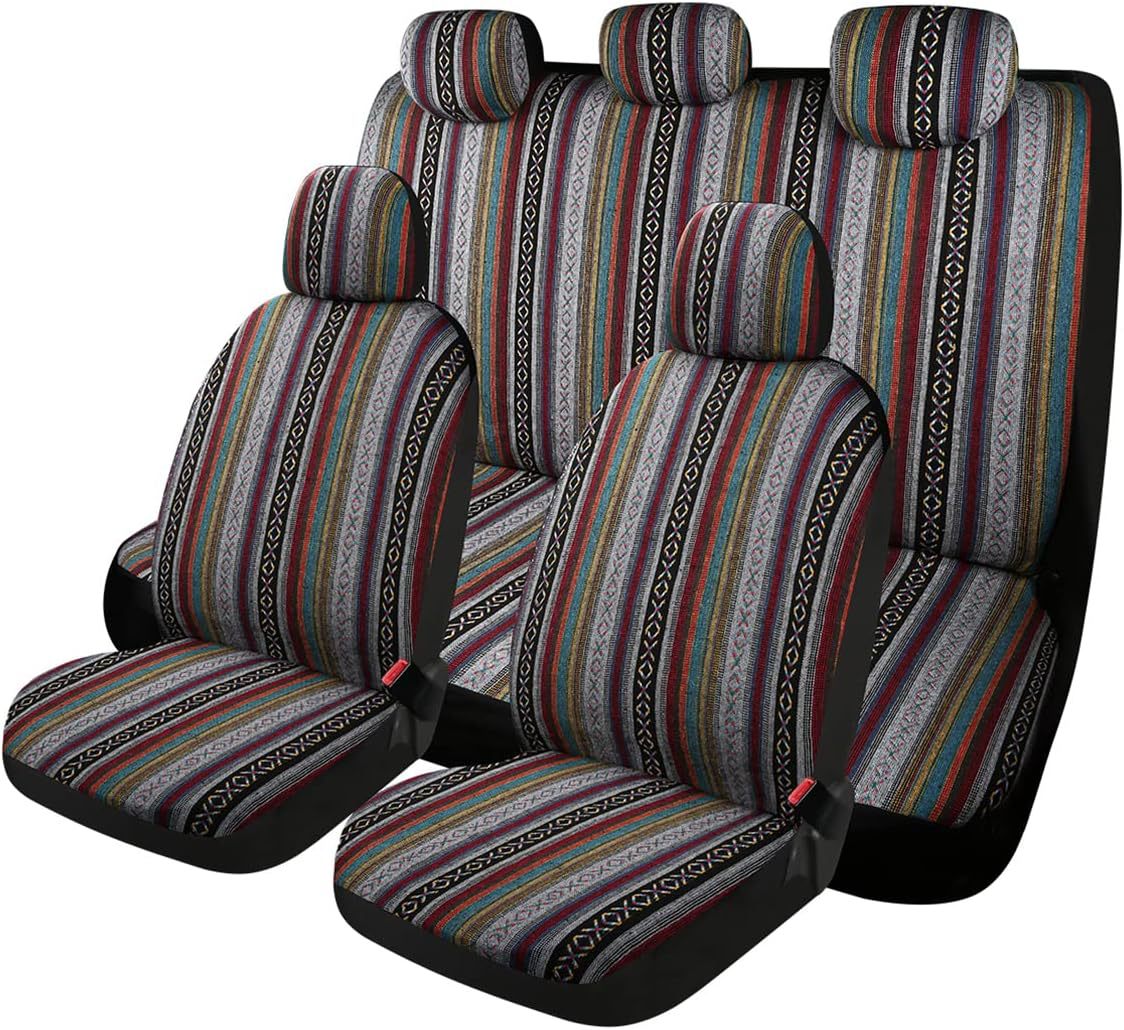Universal – Ethnic Cloth Car Seat cushion, seat cover - gray