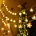 圣诞装饰led彩灯串满天星元旦雪花节日户外星星灯房间布置新年亮