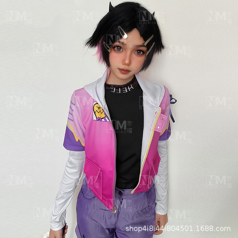 Fearless Contract cos 服 Valorant CLOVE 暮蝶ライラック永遠のコスプレ衣装女性ゲーム|undefined