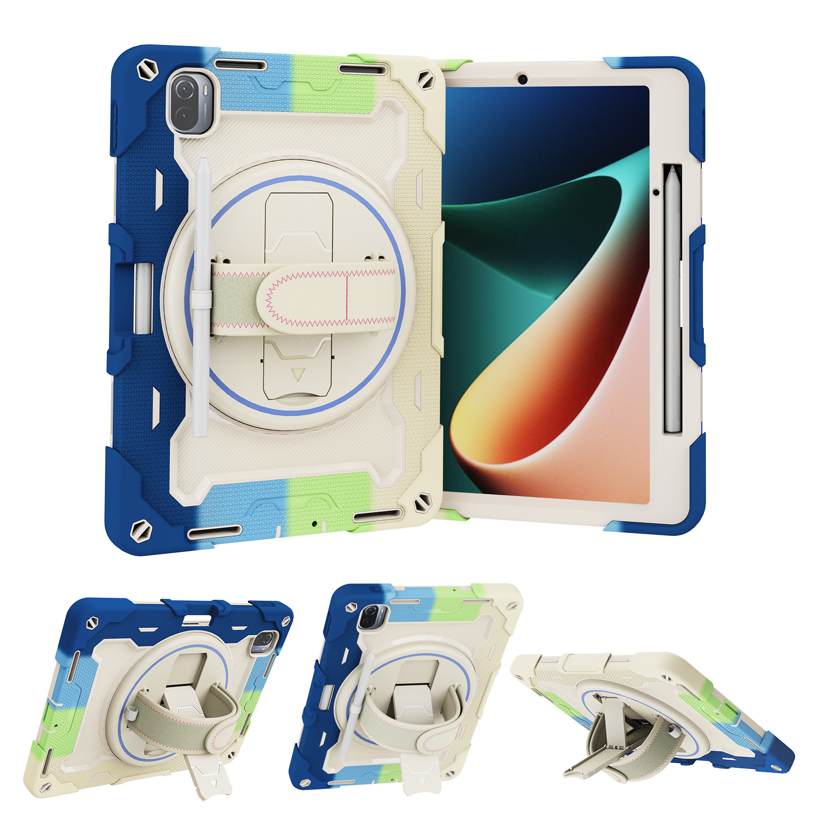 Suitable for Huawei matepad 11 protective cover rotatable elastic bracket handbag two-in-one flat protective cover