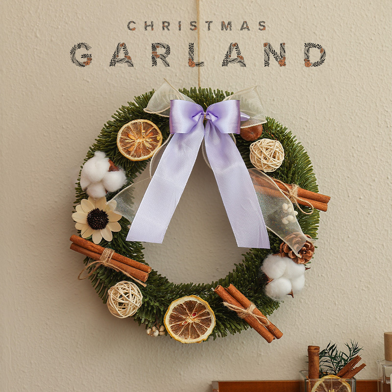 Decoraciones navideñas, coronas de pino Nobel, adornos, escaparates, muebles para el hogar, muebles para el hogar, accesorios para colgar en la puerta, productos al por mayor