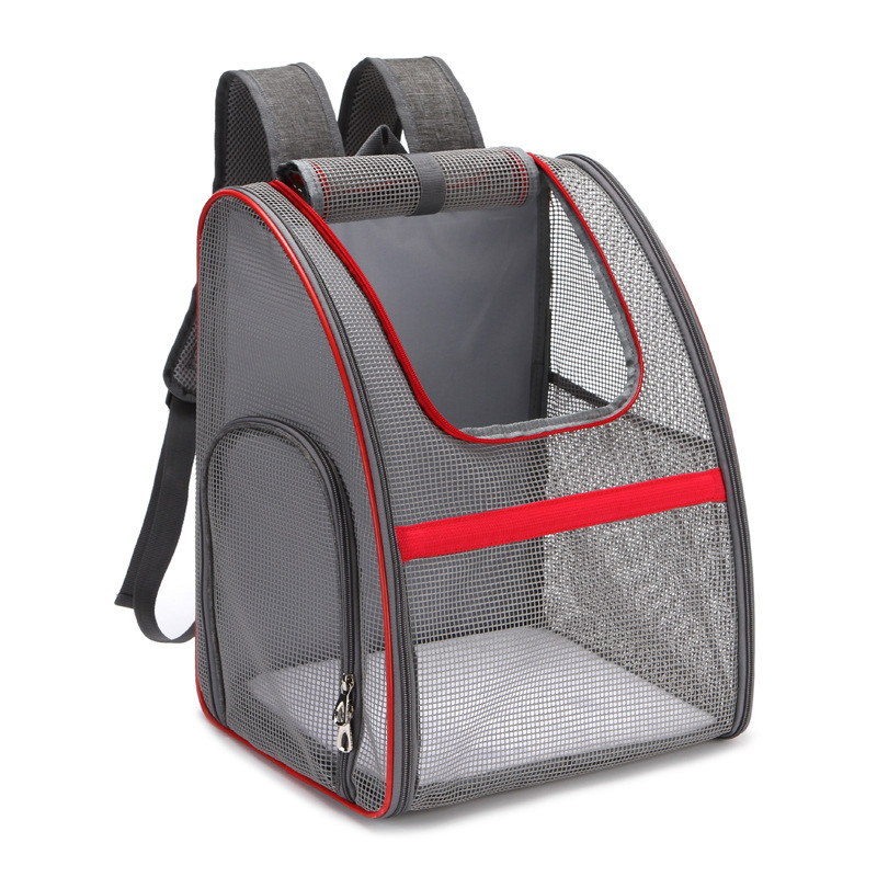 Artículos para mascotas, nueva bolsa de transporte portátil transfronteriza para perros, mochila cómoda y transpirable para gatos y perros.