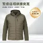 连帽军绿定制休闲棉衣